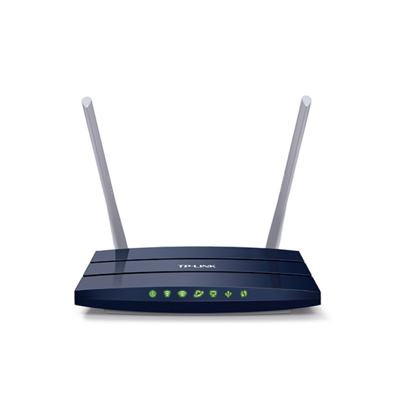 Router Inalámbrico doble banda AC 24 GHz y 5 GHz Hasta 1200 Mbps 4 antenas externas omnidireccional 4 Puertos LAN 10/100 Mbps 1 Puerto WAN 10/100 Mbps Versión 6